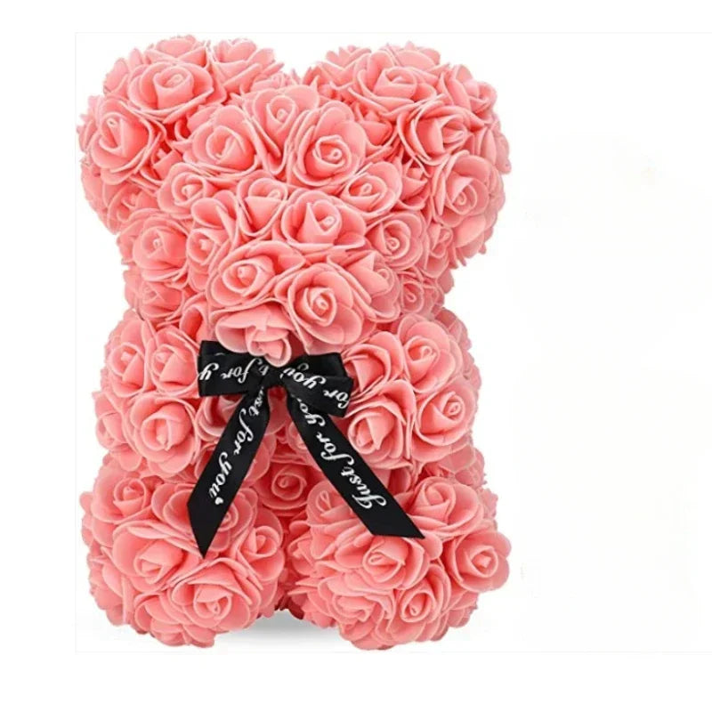 25cm Rose Bear – The Perfect Romantic Gift for Anniversaries, Birthdays & Valentine’s Day